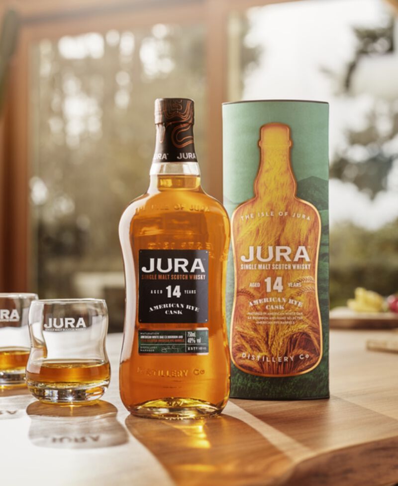 Bottle of Jura 14 Year American Rye Cask